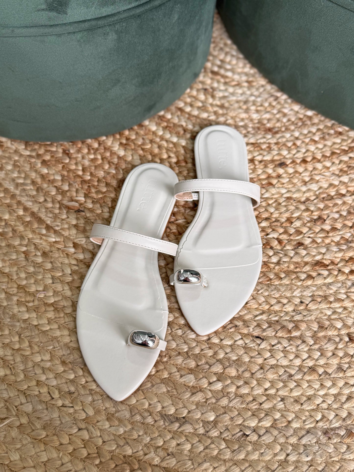 Rasteira Carol - Off White