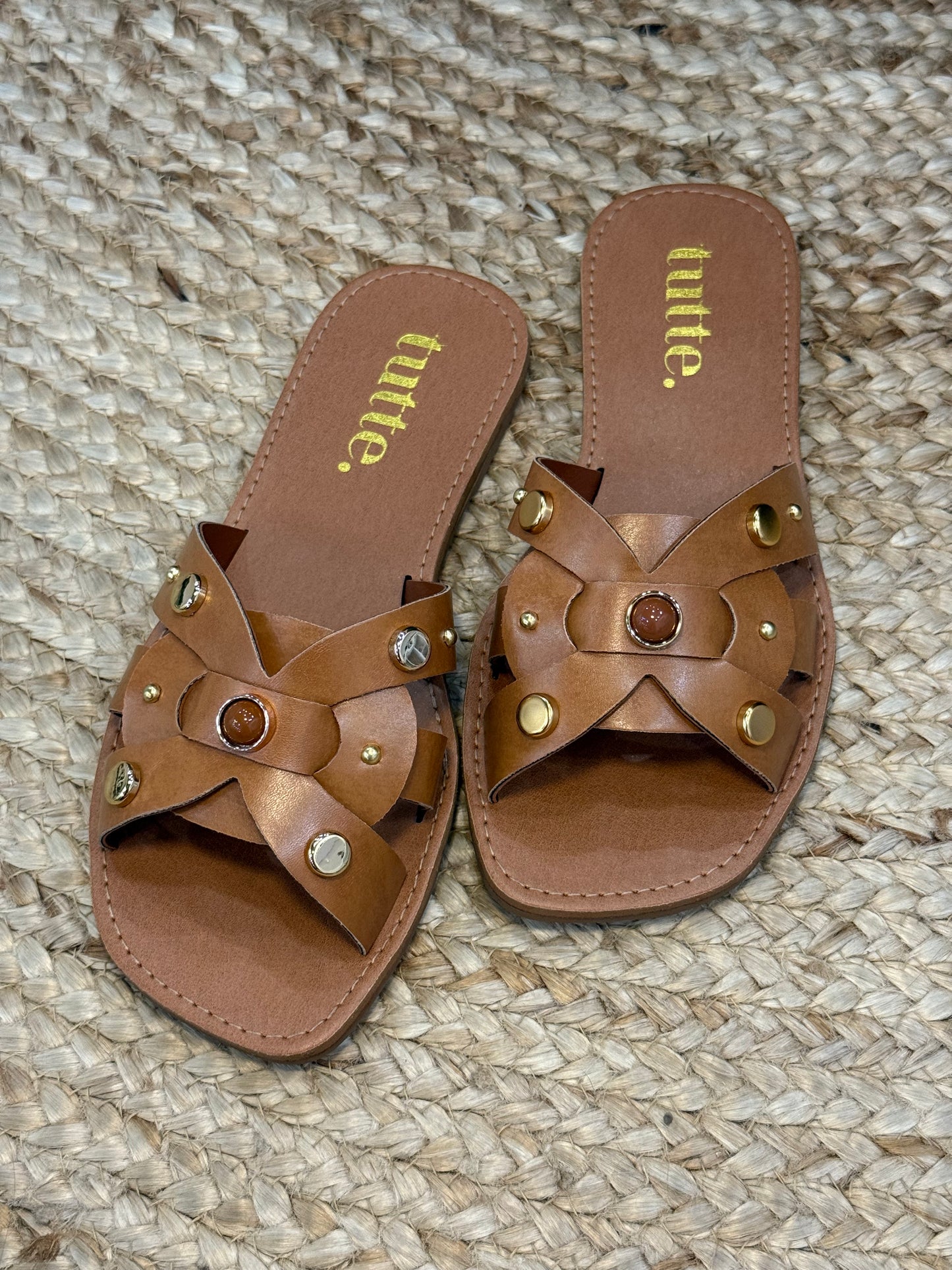 Rasteira Fer - Caramelo