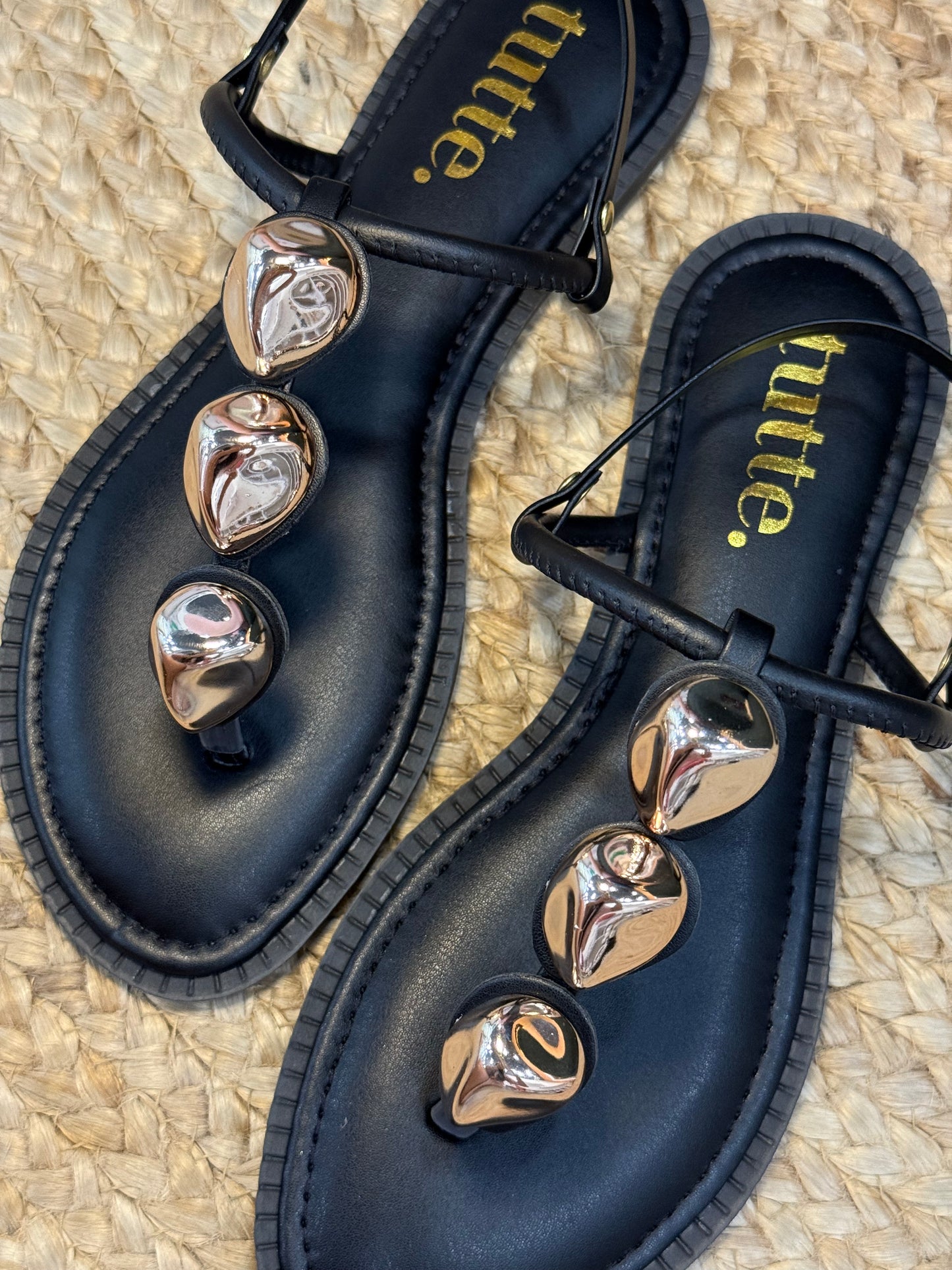 Rasteira Ana - Preta