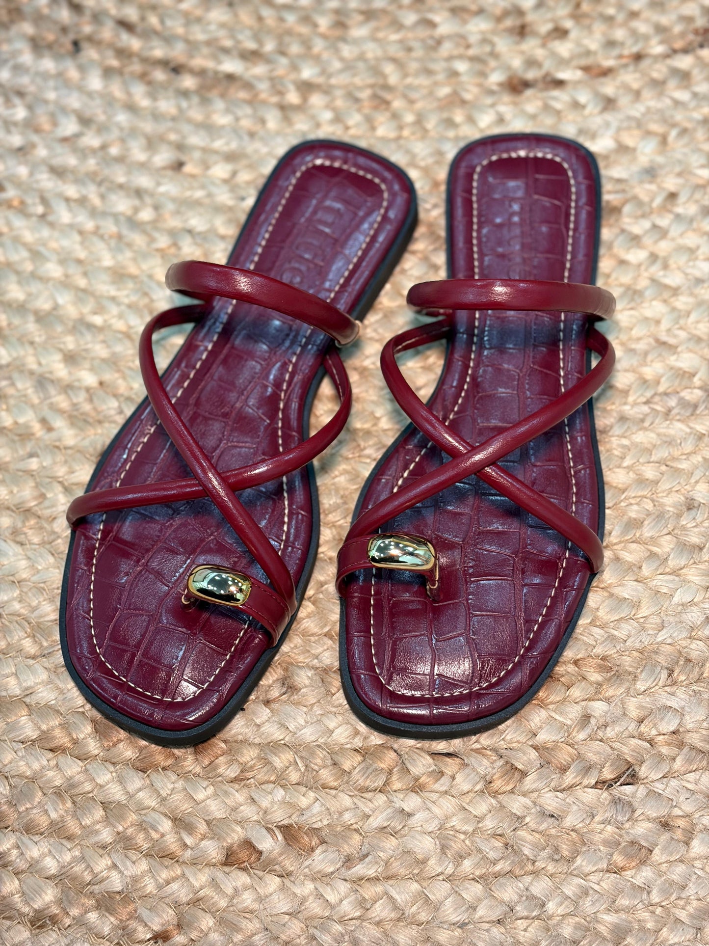 Rasteira Laura 2 em 1 - Marsala