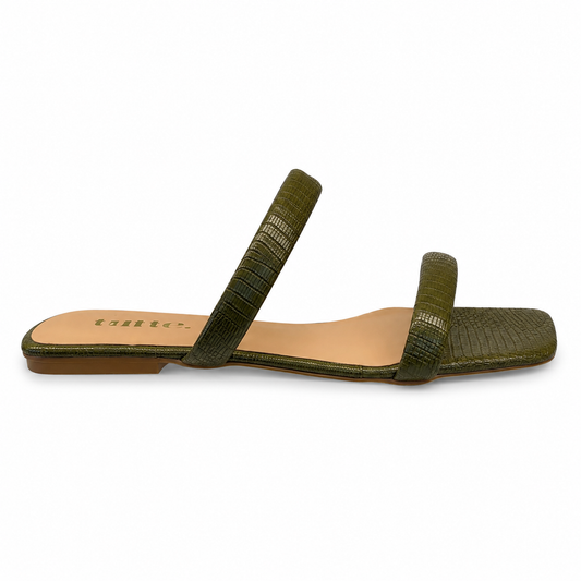 Rasteira Olivia - Verde Militar