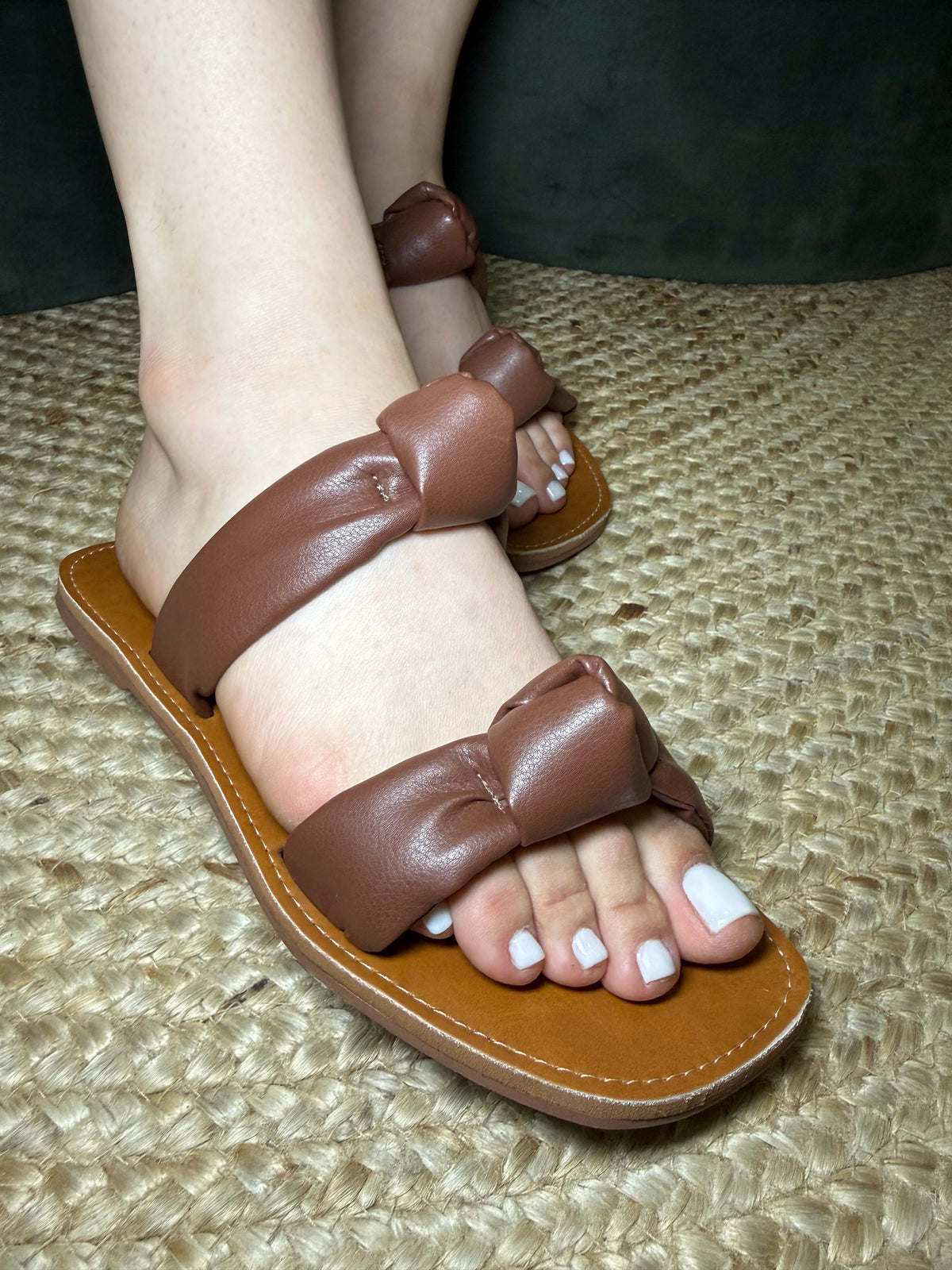 Rasteira Lola - Caramelo