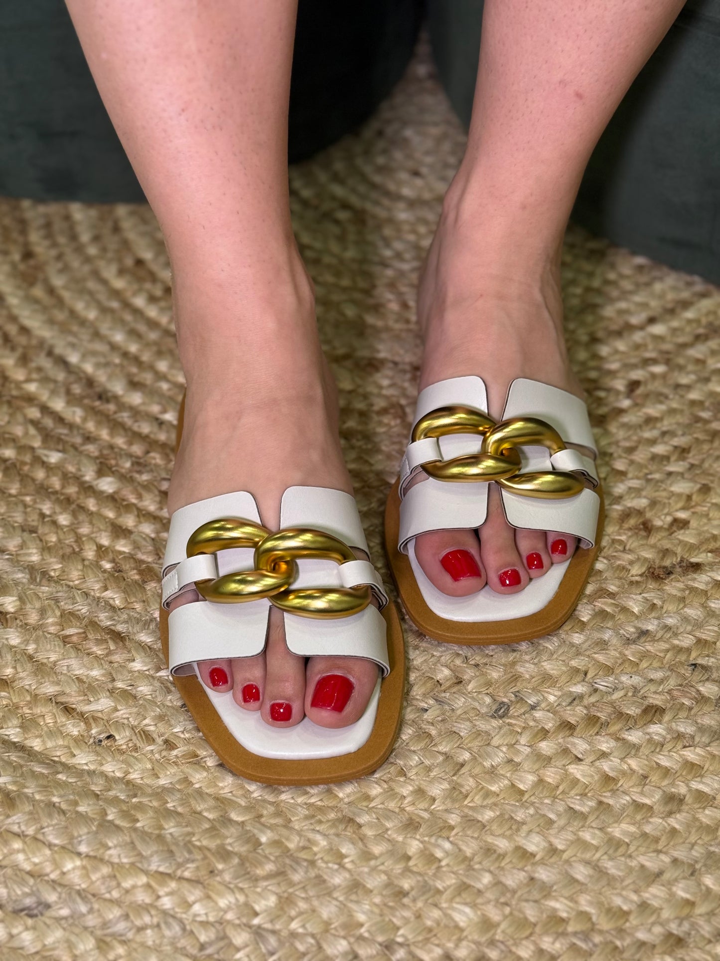 Rasteira Emília - Off White