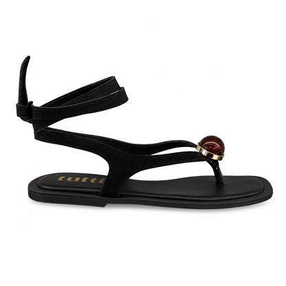 Rasteira Ágatha - Preta