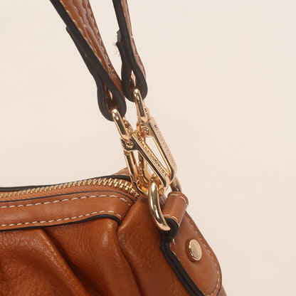 Bolsa Drapeada - Caramelo