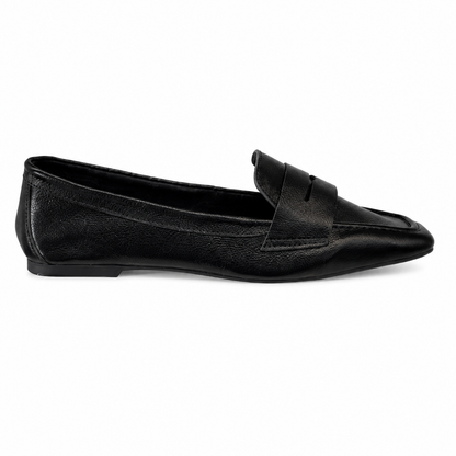 Sapatilha Helena Couro - Preto