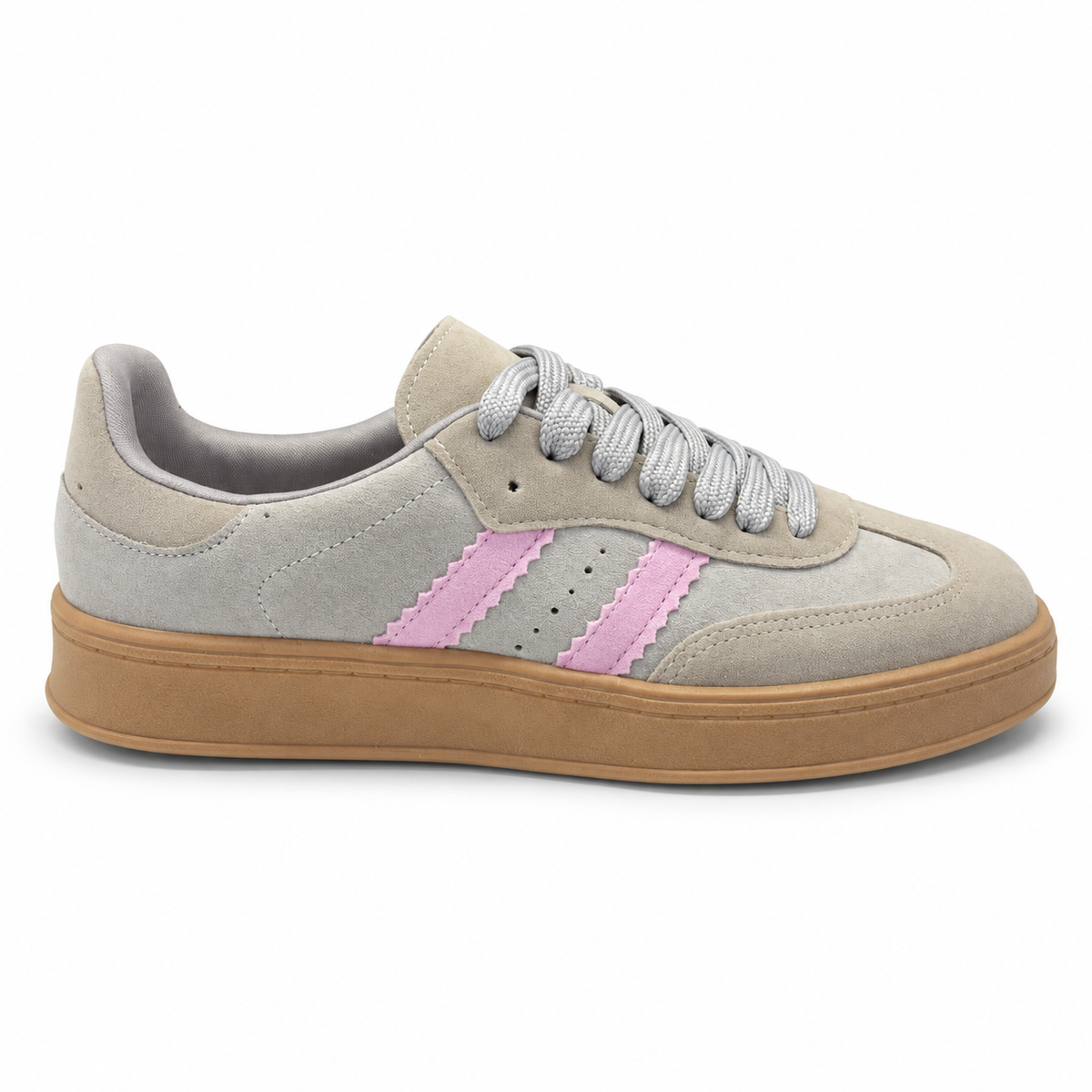 Tênis Serena 2.0 - Cinza e Rosa